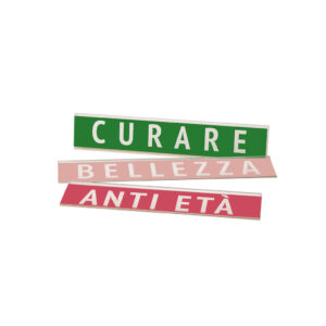 9870 - Porta reglette in PVC trasparente con linguetta adesiva